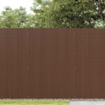 vidaXL Záhradný plot obojstranný hnedý 1,8x3 m PVC – Obrázok 3