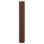 vidaXL Záhradný plot obojstranný hnedý 1,8x3 m PVC – Obrázok 4