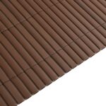 vidaXL Záhradný plot obojstranný hnedý 1,8x3 m PVC – Obrázok 7