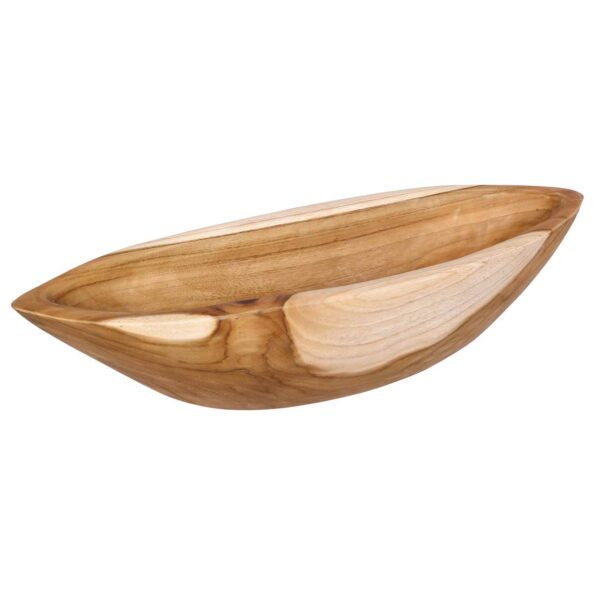 vidaXL Fruit Bowl JEPARA Teak Brown 46 x 16 x 11 cm – Obrázok 2