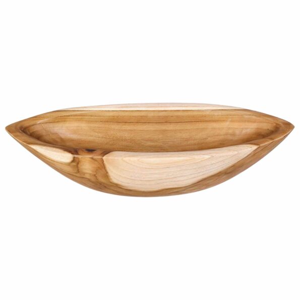 vidaXL Fruit Bowl JEPARA Teak Brown 46 x 16 x 11 cm – Obrázok 3