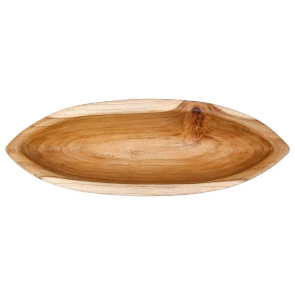 vidaXL Fruit Bowl JEPARA Teak Brown 46 x 16 x 11 cm – Obrázok 5