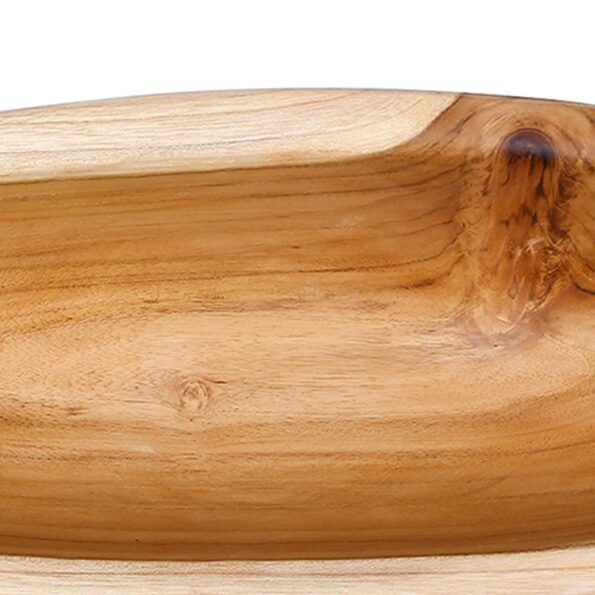 vidaXL Fruit Bowl JEPARA Teak Brown 46 x 16 x 11 cm – Obrázok 6