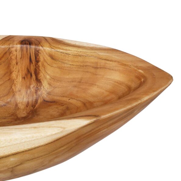 vidaXL Fruit Bowl JEPARA Teak Brown 46 x 16 x 11 cm – Obrázok 7