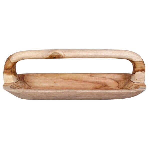 vidaXL Fruit Bowl JEPARA Teak Brown 61 x 21 x 21 cm – Obrázok 3