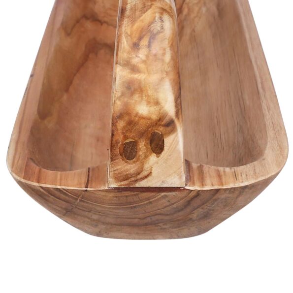 vidaXL Fruit Bowl JEPARA Teak Brown 61 x 21 x 21 cm – Obrázok 6