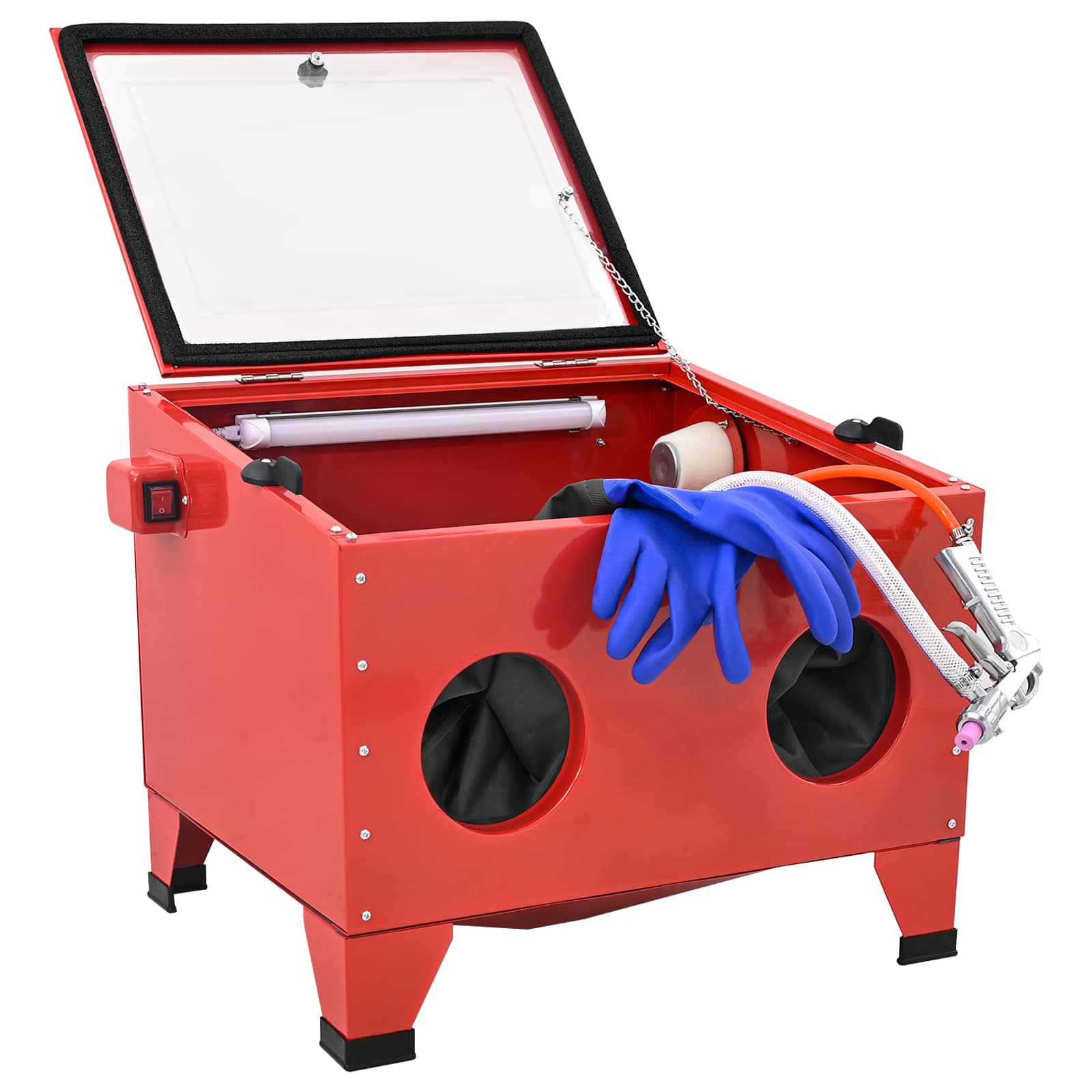 42012444_1.jpg vidaXL Pieskovacia kabína 94,8 l 125 PSI Studený valcovaný oceľ – Obrázok 1