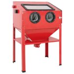 vidaXL Pieskovacia kabína 226 l 125 PSI Studený valcovaný oceľ – Obrázok 2