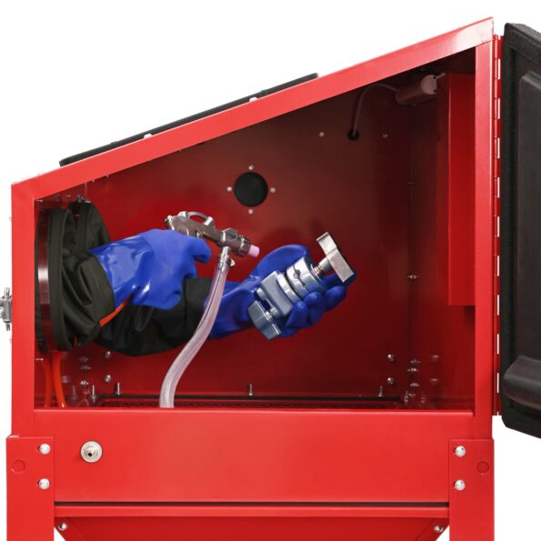 vidaXL Pieskovacia kabína 226 l 125 PSI Studený valcovaný oceľ – Obrázok 9