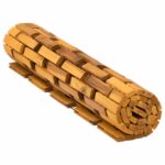 vidaXL Kúpeľňové predložky Prírodná 55 x 80 cm Pevné akáciové drevo – Obrázok 4
