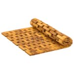 vidaXL Kúpeľňové predložky Prírodná 55 x 80 cm Pevné akáciové drevo – Obrázok 5