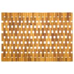 vidaXL Kúpeľňové predložky Prírodná 55 x 80 cm Pevné akáciové drevo – Obrázok 6