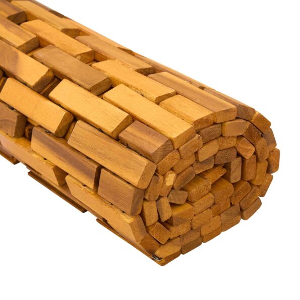 vidaXL Kúpeľňové predložky Prírodná 55 x 80 cm Pevné akáciové drevo – Obrázok 7