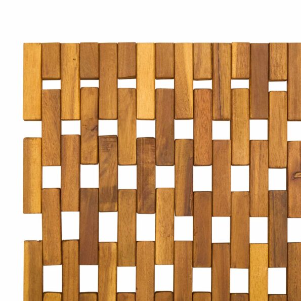 vidaXL Kúpeľňové predložky Prírodná 55 x 80 cm Pevné akáciové drevo – Obrázok 8