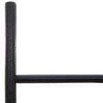vidaXL Rebrík na deky Čierna 50 x 190 cm Bambus – Obrázok 3
