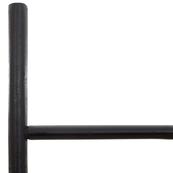 vidaXL Rebrík na deky Čierna 50 x 190 cm Bambus – Obrázok 3