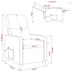 vidaXL Masážne relaxačné kreslo Sivohnedá – Obrázok 10