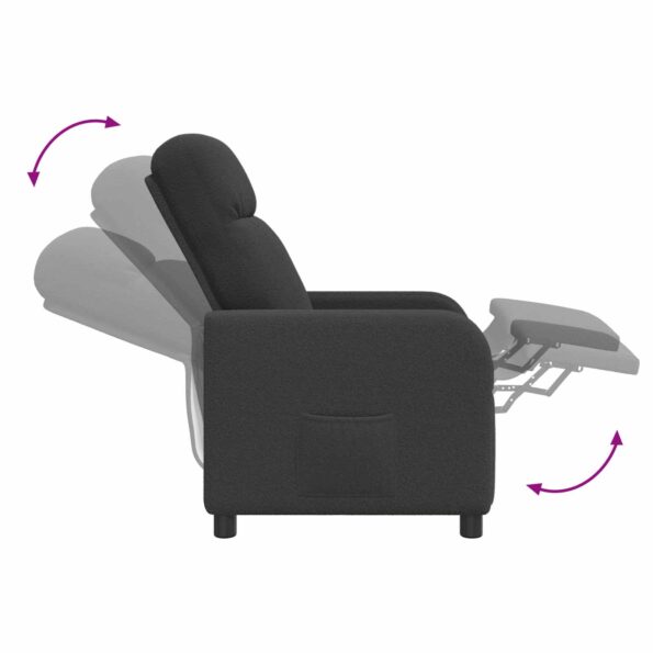 vidaXL Pohovka Tmavosivá Bouclé – Obrázok 5