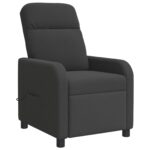 vidaXL Masážne relaxačné kreslo Tmavosivá Bouclé – Obrázok 3