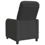 vidaXL Masážne relaxačné kreslo Tmavosivá Bouclé – Obrázok 5