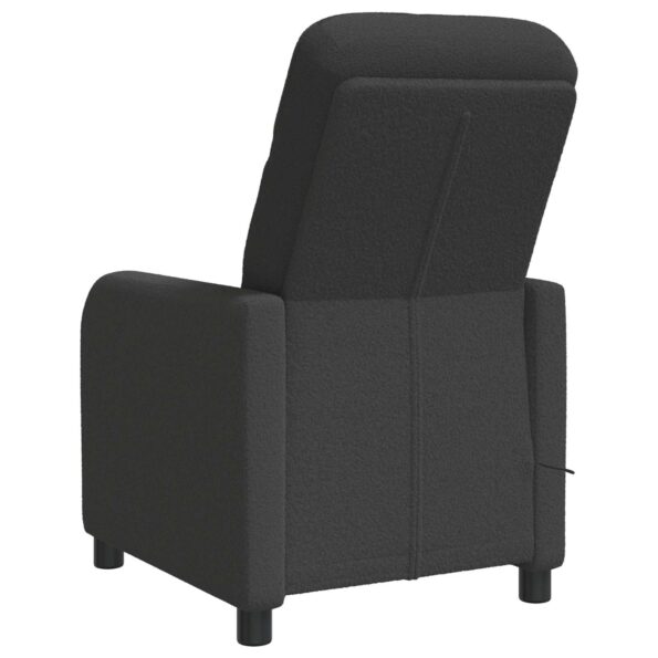 vidaXL Masážne relaxačné kreslo Tmavosivá Bouclé – Obrázok 5