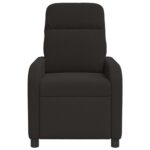 vidaXL Masážne relaxačné kreslo Čierna Bouclé – Obrázok 4