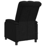 vidaXL Masážne relaxačné kreslo Čierna Látka – Obrázok 5