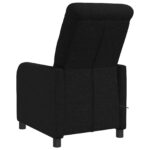 vidaXL Masážne relaxačné kreslo Čierna Látka – Obrázok 5