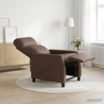 vidaXL Masážne relaxačné kreslo Hnedá Umelá koža – Obrázok 12