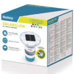 Bestway Plávajúce solárne svetlo s LED pásikmi Biela Ø 7,6 cm PC a ABS – Obrázok 11