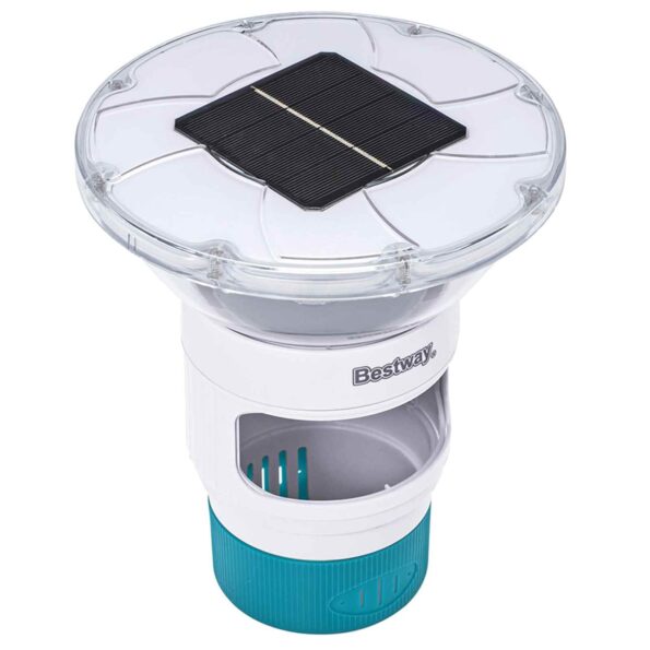Bestway Plávajúce solárne svetlo s LED pásikmi Biela Ø 7,6 cm PC a ABS – Obrázok 13