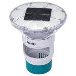 Bestway Plávajúce solárne svetlo s LED pásikmi Biela Ø 7,6 cm PC a ABS – Obrázok 2