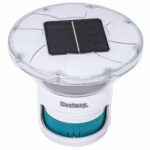 Bestway Plávajúce solárne svetlo s LED pásikmi Biela Ø 7,6 cm PC a ABS – Obrázok 9