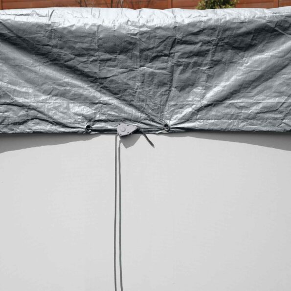 Bestway Plachta na bazén Ø4,27 m Okrúhly Polyester Sivá – Obrázok 5