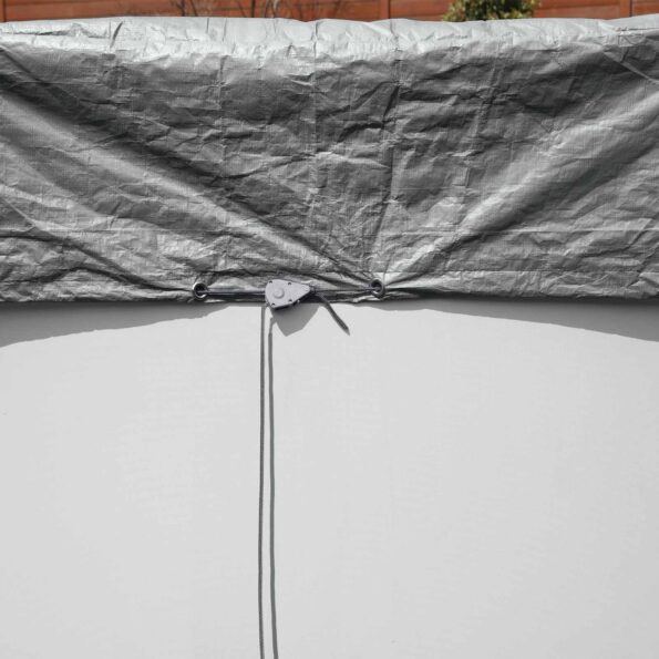 Bestway Plachta na bazén Ø4,88 m Okrúhly Polyester Sivá – Obrázok 4