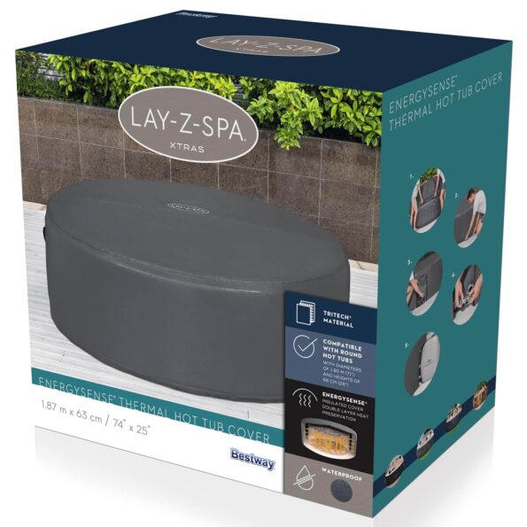 Bestway Pokrytie PVC a POM Sivá – Obrázok 3