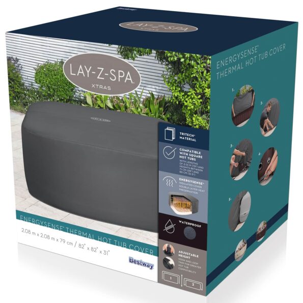 Bestway Pokrytie PVC a POM Sivá – Obrázok 4