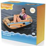 Bestway Nafukovací čln Oranžová 162 x 96 cm PVC – Obrázok 3