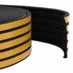 vidaXL Samolepiaca tesniaca páska na okno Čierna 9 x 4 mm 50 m