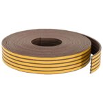 vidaXL Samolepiaca tesniaca páska na okno Hnedá 15 x 8 mm 50 m – Obrázok 2