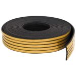 vidaXL Samolepiaca tesniaca páska na okno Čierna 10 x 4 mm 100 m – Obrázok 2