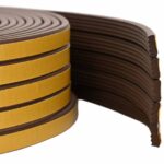 vidaXL Samolepiaca tesniaca páska na okno Hnedá 15 x 8 mm 100 m