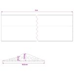 vidaXL Podlahová tesniaca hmota pre garáž 155 x 28 mm 2 m EPDM guma – Obrázok 8