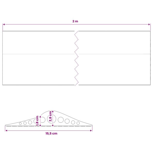 vidaXL Podlahová tesniaca hmota pre garáž 155 x 28 mm 2 m EPDM guma – Obrázok 8
