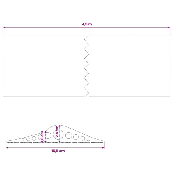 vidaXL Podlahová tesniaca hmota pre garáž 155 x 28 mm 4,5 m EPDM guma – Obrázok 8