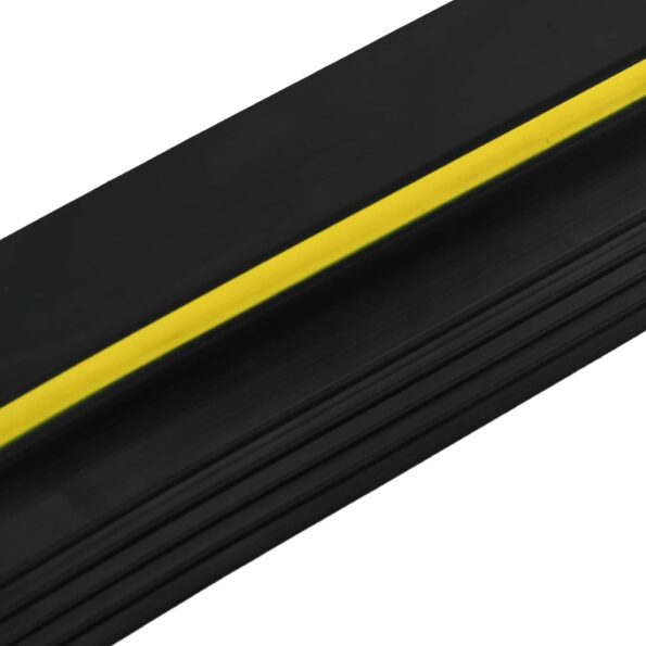 vidaXL Podlahová tesniaca hmota pre garáž Čierna a žltá 12 x 90 mm 3 m – Obrázok 4