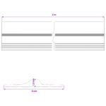 vidaXL Podlahová tesniaca hmota pre garáž Čierna a žltá 12 x 90 mm 3 m – Obrázok 8