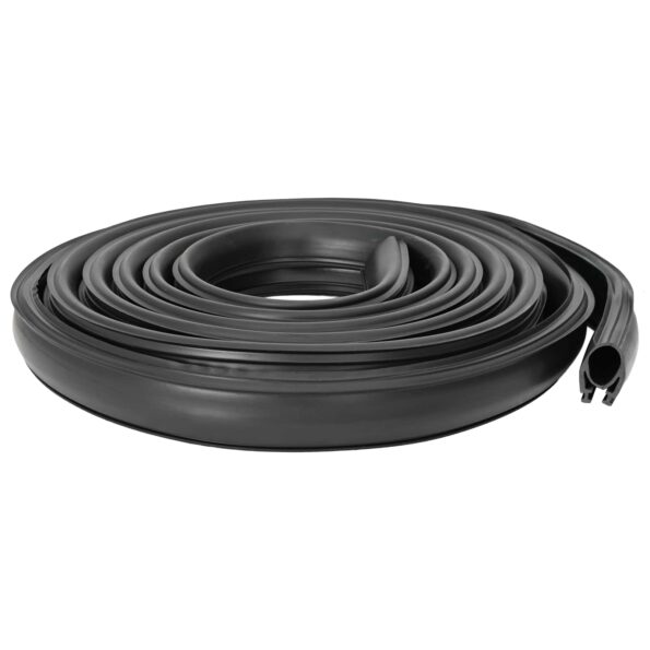 vidaXL Tesnenie garážových dverí Čierna 41 x 33 mm 4 m PVC – Obrázok 2