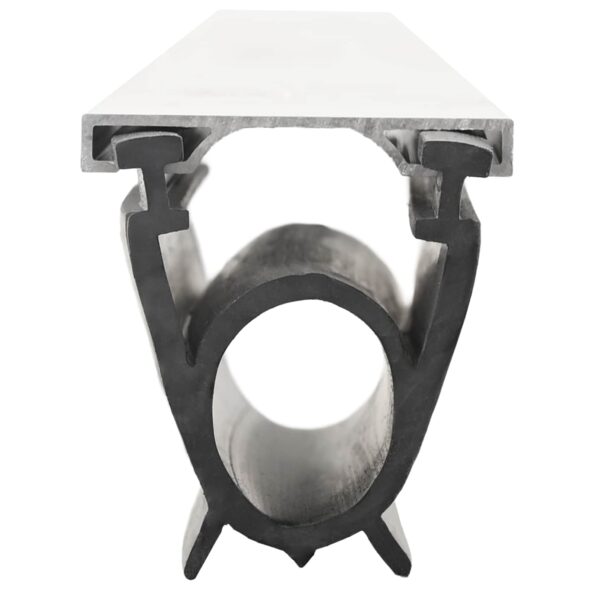 vidaXL Tesnenie garážových dverí Čierna 41 x 33 mm 4 m PVC – Obrázok 3