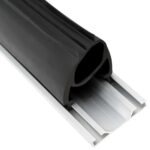 vidaXL Tesnenie garážových dverí Čierna 41 x 33 mm 4 m PVC – Obrázok 5